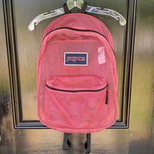 Jansport Pink Mesh Backpack